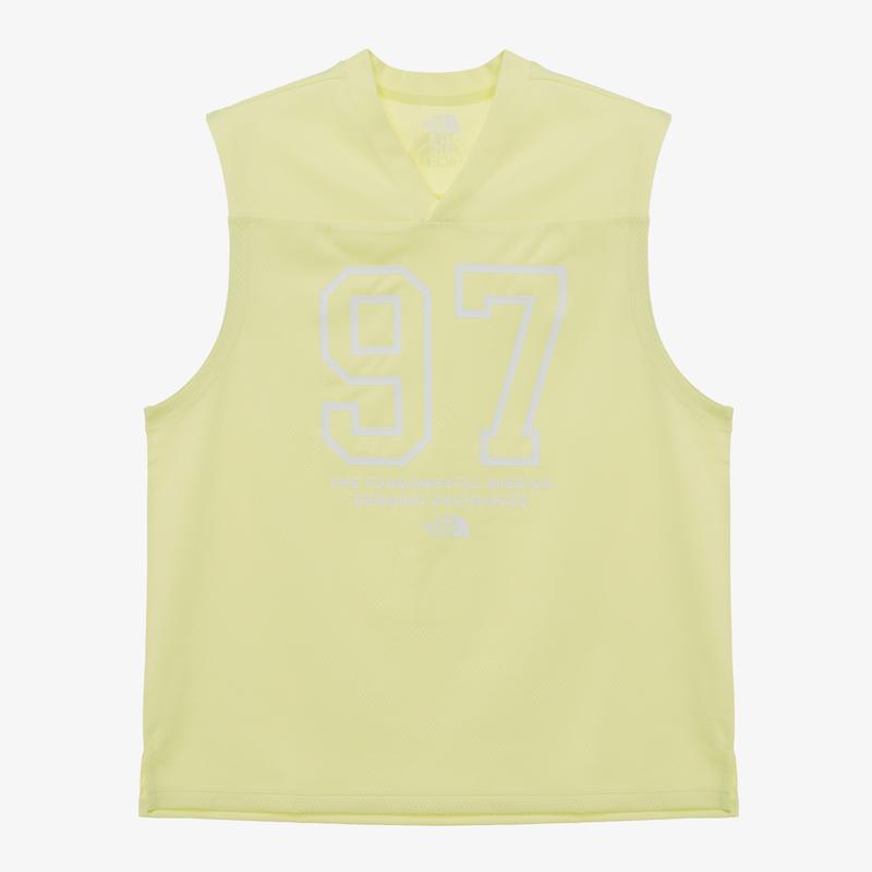 北面(The North Face)中性户外休闲背心透气速干运动训练健身夏季穿搭Mesh sleeveless 095M LIME