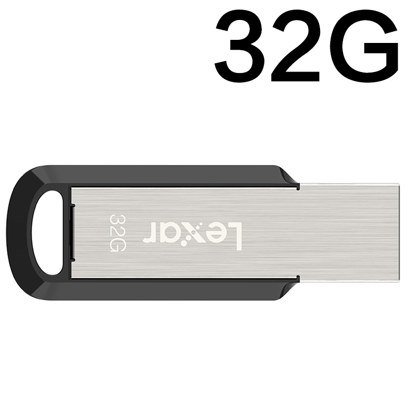 雷克沙(Lexar)M400 U盘 32GB 高速USB3.0 环孔便携设计 坚固耐用 金属外壳优盘 读速130MB/s