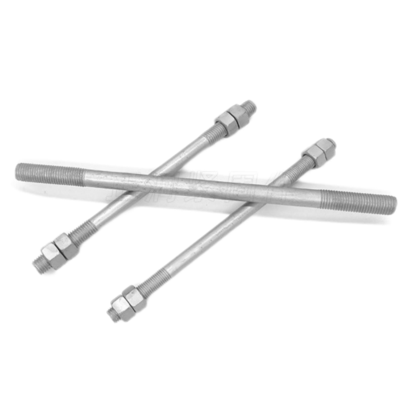 帕尔永固热镀锌双头螺栓(配套螺母、平垫、弹垫)M16*480 个高清大图