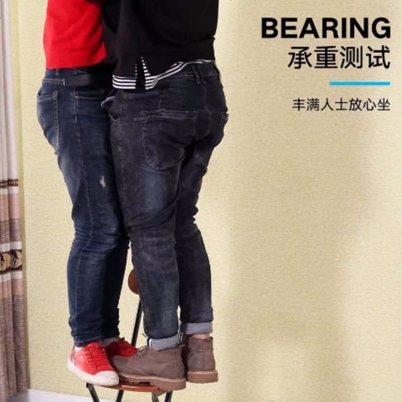 折叠椅子宿舍椅子学生折叠椅子客厅椅子餐厅椅子 白粉太阳凳图片