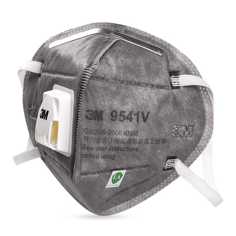 3M 9541V口罩KN95工业防沙尘装修防异味防喷漆防雾霾口罩 耳戴式整盒20个