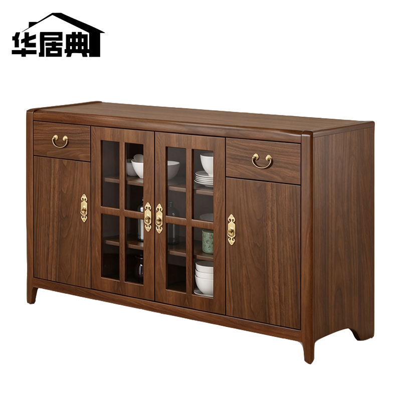 华居典 玻璃茶水柜 四门 G-17 个高清大图