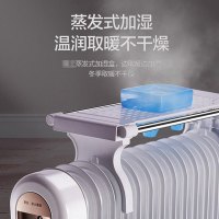 格力(GREE)电油汀取暖器 NDY19-S6130 家用 油丁电暖器 节能取暖器 干衣加湿暖气片 17片3000W油汀
