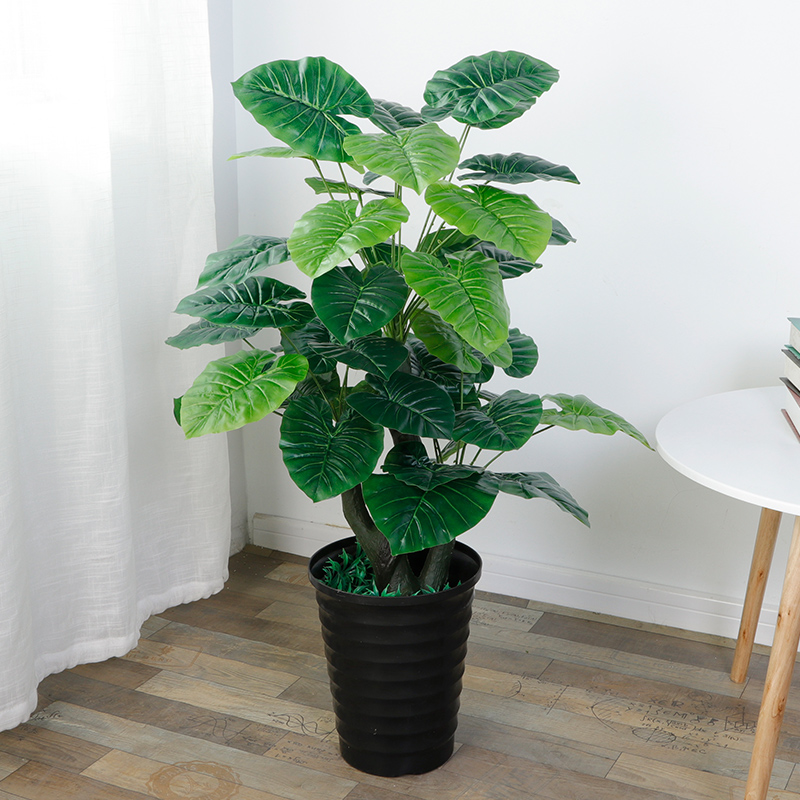 古达仿真植物盆栽假客厅假树室内装饰仿真树落地花假花大型绿植 1.0米三叉滴水+盆