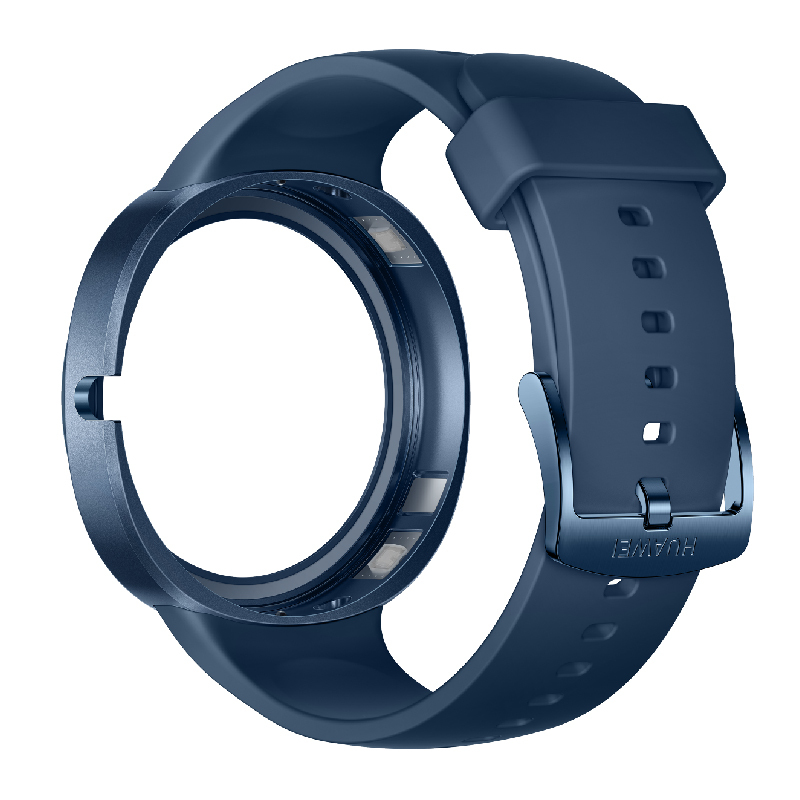 华为/HUAWEI WATCH GT Cyber 魅海蓝闪变表壳-蓝色氢化丁腈橡胶表带(时尚雅致款)