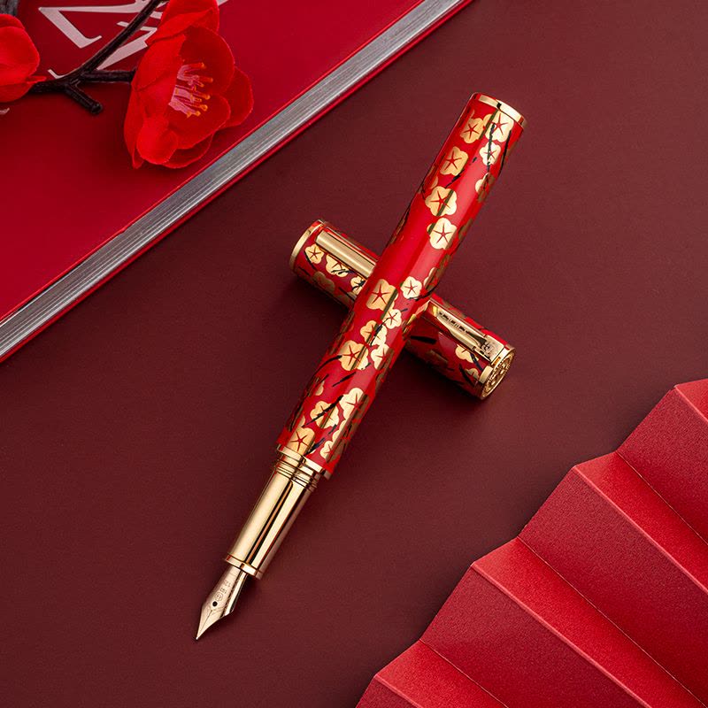 英雄（HERO）钢笔90周年纪念笔 12K金笔尖礼盒套装礼物送礼品笔老师 宝珠笔头签字笔二合一H72图片