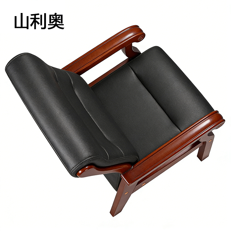 山利奥 实⽊办公椅 670*680*1120mm 把高清大图