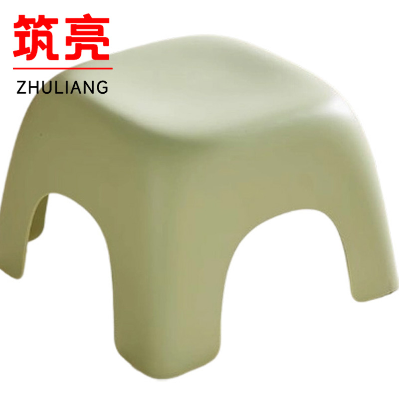 筑亮 塑料凳 小号绿 把高清大图
