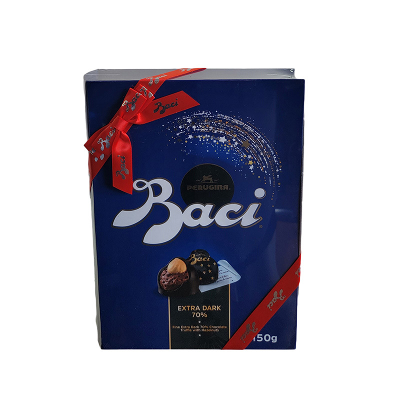 意大利baci芭喜榛仁可可仁黑巧克力盒装150g12颗结婚喜糖礼盒