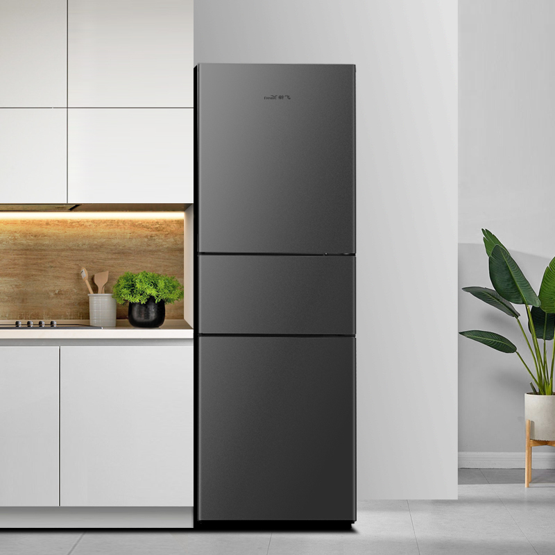 (frestec) 208升三门风冷无霜冰箱家用节能冷藏冷冻小型三开门电冰箱