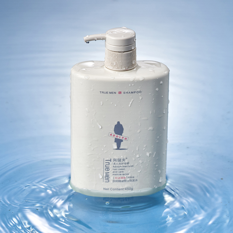 阿道夫-茶树精油男士无硅油洗发水(控油清爽)450g 控油清爽洗发露 无硅油男士专用