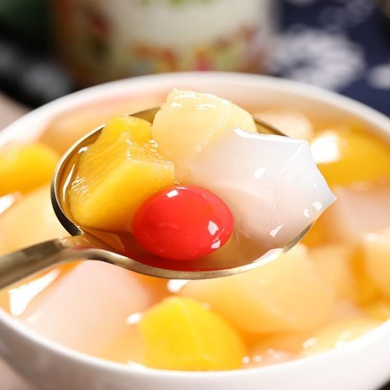 什锦510gx4瓶糖水新鲜黄桃罐头水果什锦橘子山楂雪梨玻璃瓶批发