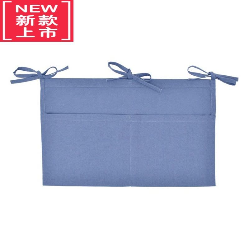 可莉允北欧风婴儿床头亚麻棉质挂袋多功能尿片包巾玩具收纳袋儿童房装饰图片