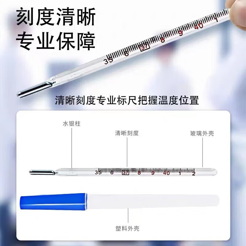 标准款水银体温计(5支)