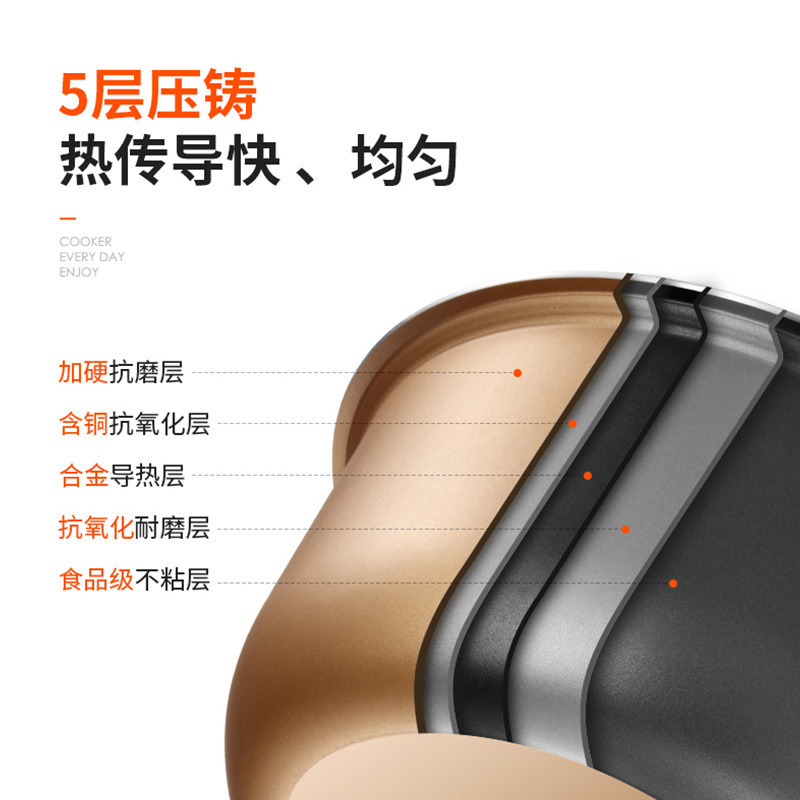 九阳(Joyoung)电饭煲 JYF-40FE65 咖啡色 4L升预约功能 可拆卸内盖 黄晶内胆 底盘加热电饭锅