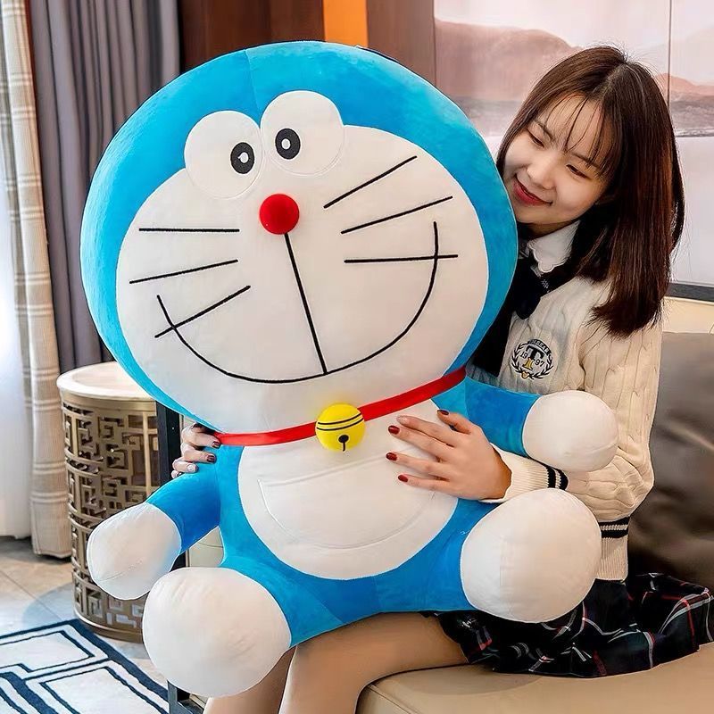 哆啦A梦毛绒玩具可爱叮当猫抱枕布娃娃生日礼物女生玩偶公仔儿童 大笑款(Q弹面料-加肥版) 25厘米(收藏送叮当猫挂件+香