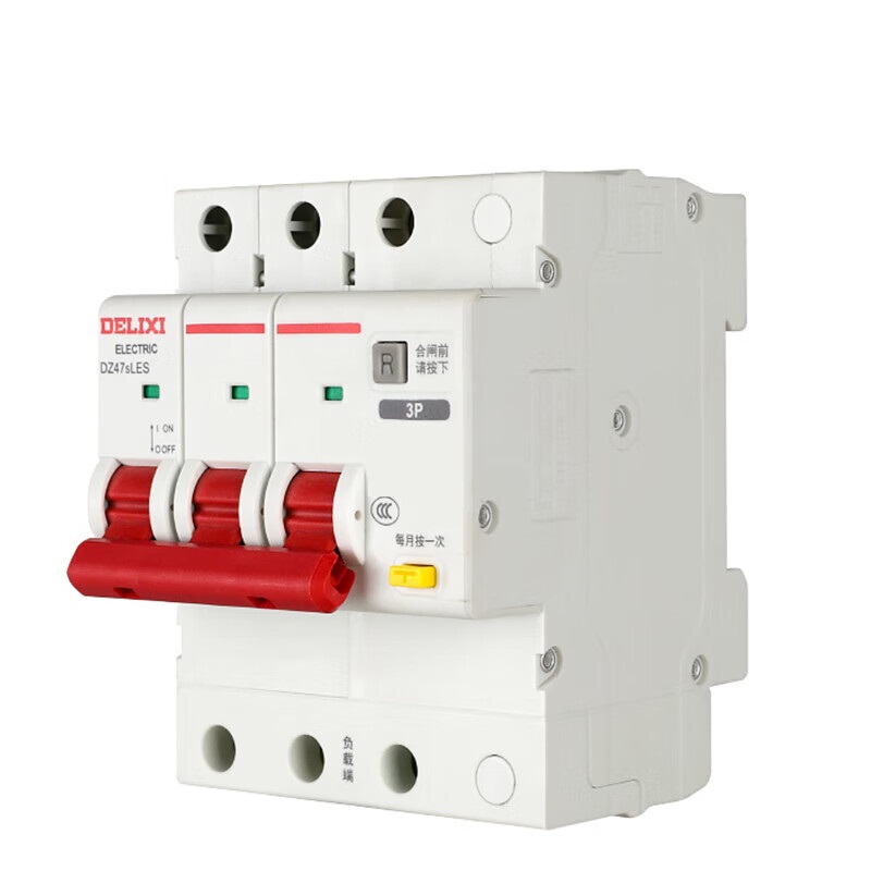 德力西 漏电保护开关 DZ47SLES 上进线 3P C型 32A 单位:个高清大图