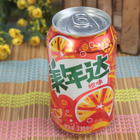 美年达橙味汽水330ML听装（天津）