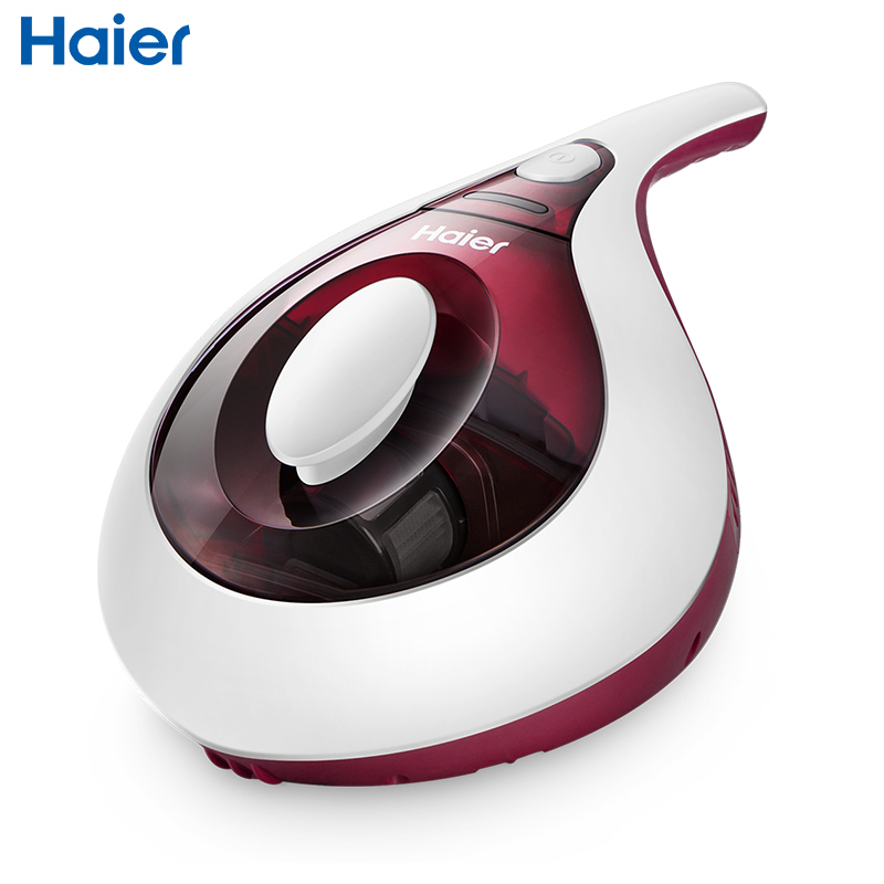 海尔(Haier)除螨仪ZC402R 酒红色 家用小型迷你手持床铺除尘吸尘器紫外杀菌