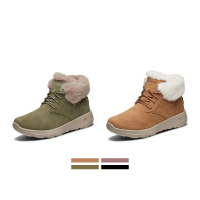 Skechers斯凯奇女鞋新款保暖绒毛靴子高帮运动休闲雪地靴15506