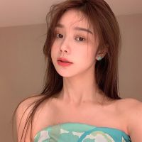 夏日小蓝花耳钉女小众设计感耳环小巧简约百搭个性ins无耳洞耳夹 夏日小蓝花耳钉(1只)
