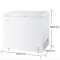 海尔(Haier)冰柜 冷柜 双温 冷藏冷冻柜 FCD-211XZ(DS)