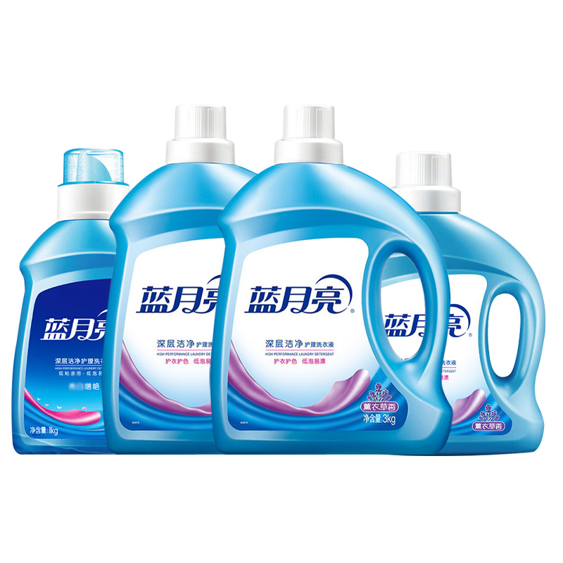 蓝月亮洗衣液套装8kg深层清洁强效去污持久留香80001964