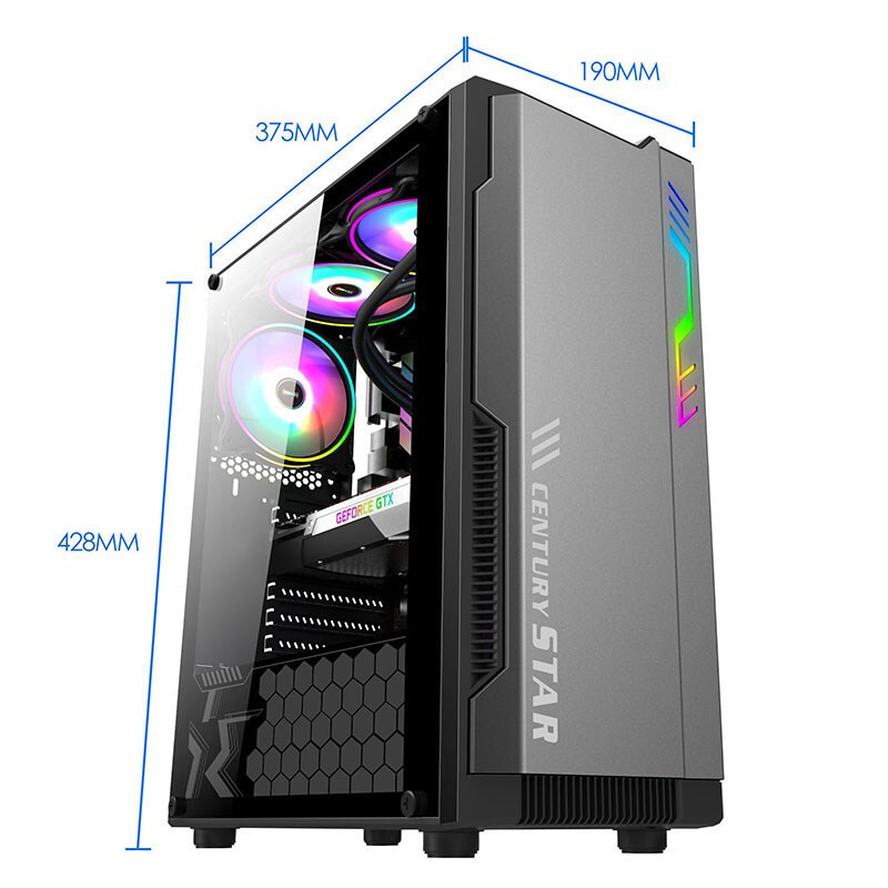 铭能 i9级十核E5-2670V2/RX580 8G独显/16G内存/512G固态 台式电脑 DIY组装机 台式机 电脑主机 组装电脑 家用办公商务学生游戏台式主机+24英寸全套高清大图