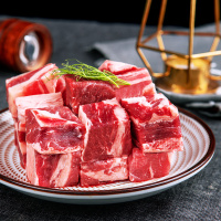 品珍鲜活 原切谷饲牛腩块500g*2 净重2斤生鲜牛肉 原切牛腩块生鲜肉类生鲜食品 雪花纹理肥瘦均匀烧烤煎煮牛腩块