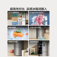 海信(Hisense)251升冰箱三开门风冷无霜一级能效省电变频小冰箱变温冷藏冷冻以旧换新BCD-251WYK1DPJ