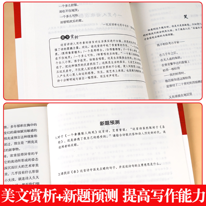 [配套人教版]九上全套6本 [正版]艾青诗选和水浒传 原著书籍配套人教版九年级上册必读书课外阅读书目 9初中生初三语文中高清大图
