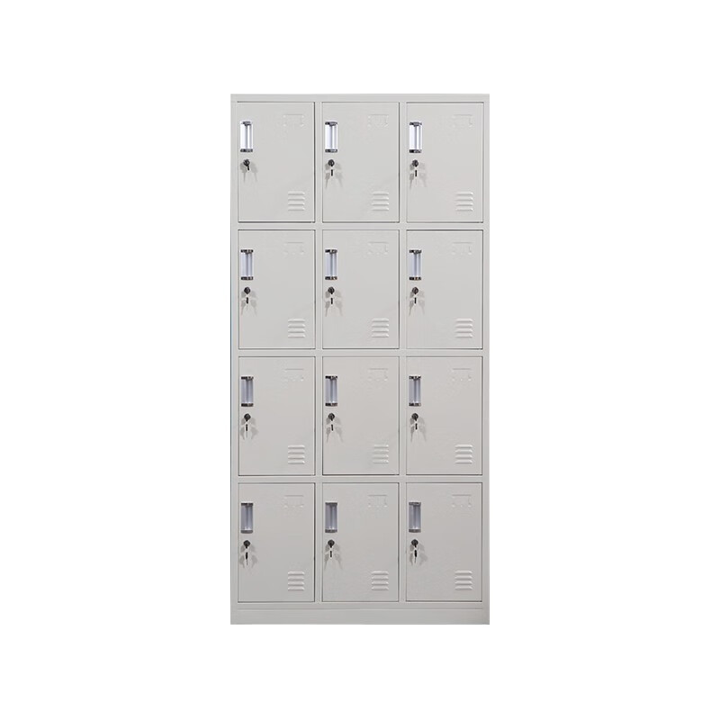 优企 更衣柜铁皮柜 十二门 900*350*1800mm (0.5mm厚) 台