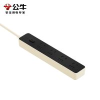 公牛(bull)GN-Z1041奶油色全长1.8米大学生宿舍开学习插座多功能快充usb多孔延长线超薄插排