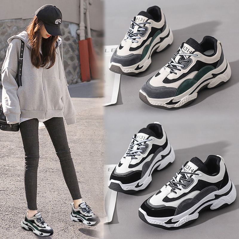 枫述2021夏季ins火老爹鞋百搭潮新款运动休闲小白女鞋网红秋季