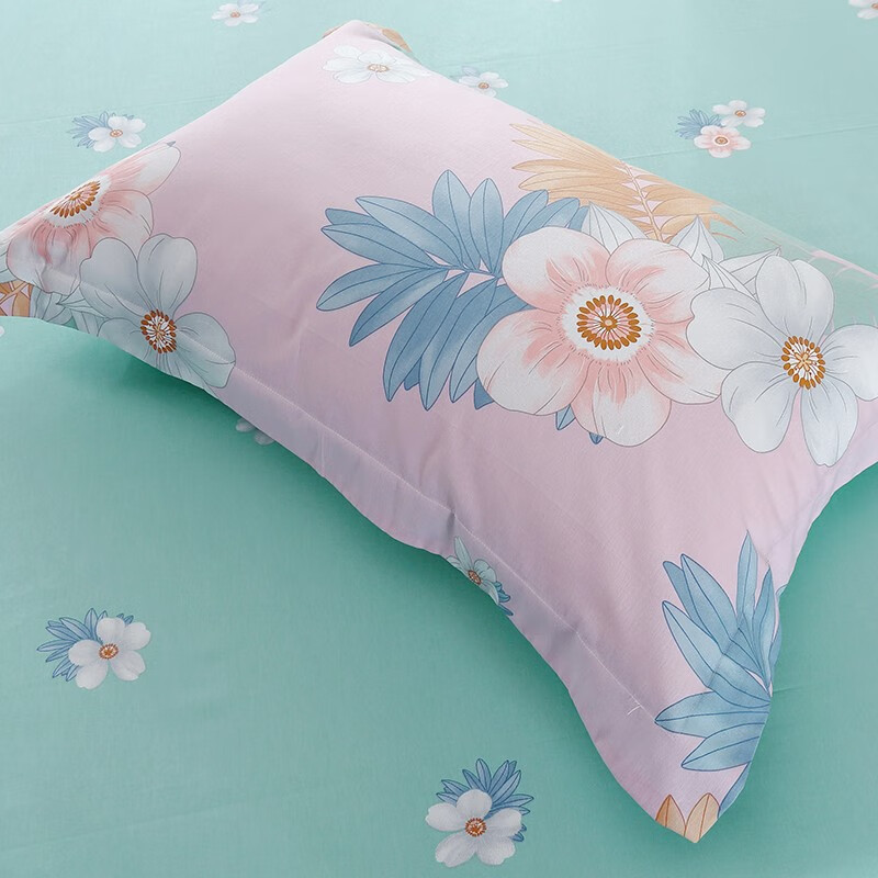 恒源祥床品四件套200*230cm那年花开粉色1DB1312高清大图