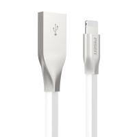 品胜 Iphone配件 锌合金Apple Lightning数据充电线1M(白色)适用苹果5/6s/P/7P/8/8P