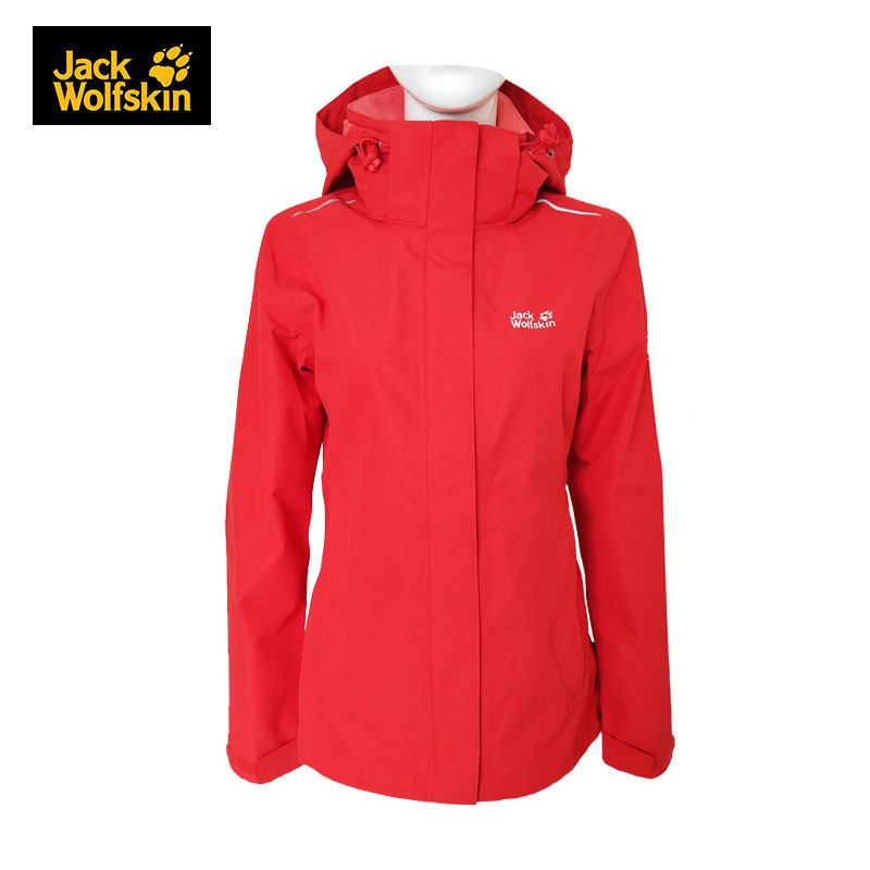 Jack wolfskin狼爪2018春夏新品女装户外防水冲锋衣外套5118021