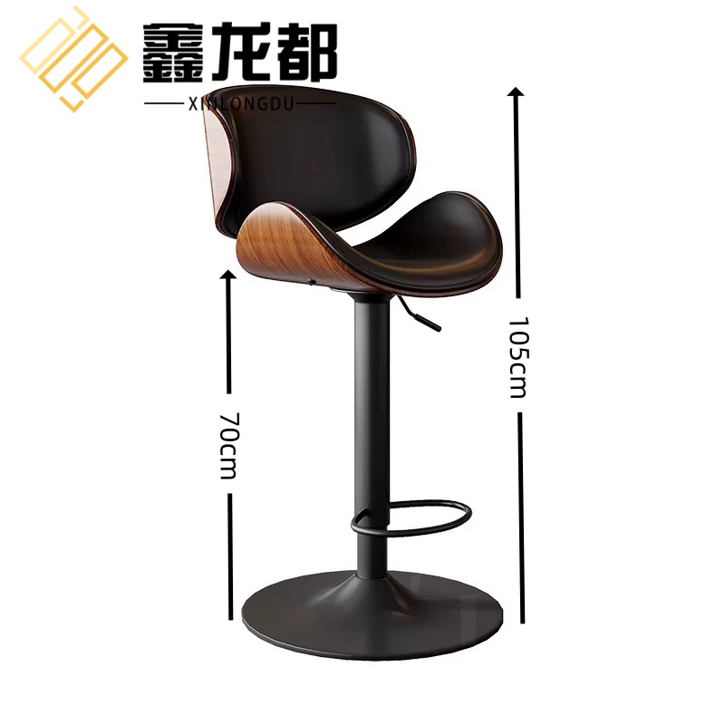 鑫龙都高脚椅坐高70cm把高清大图