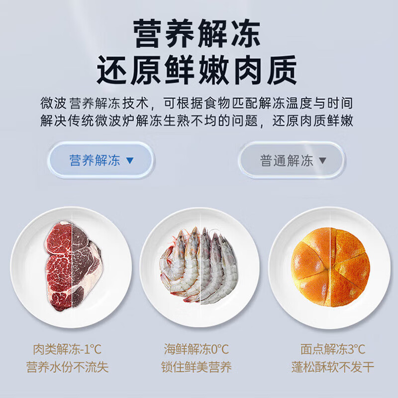 格兰仕(Galanz)微波炉家用大容量23升智能不锈钢内胆平板式易清洁光波炉烤箱微烤一体机C2S高清大图