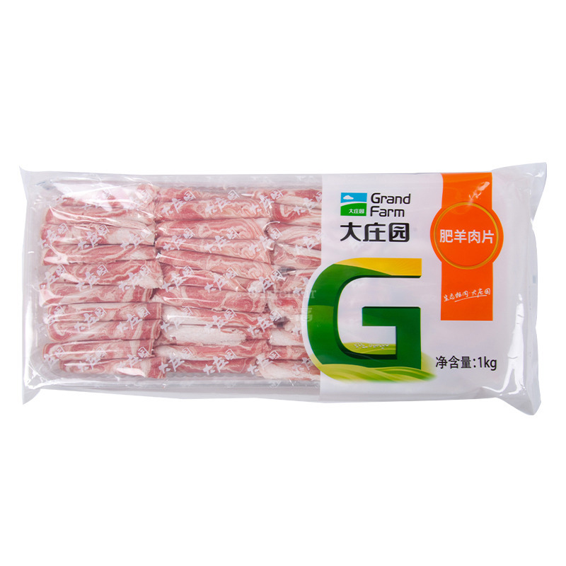 大庄园肥羊肉片1000g