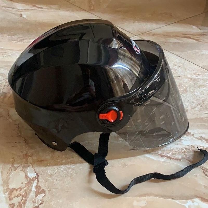 均码 电瓶摩托车头盔男g女士电动车头盔四季半盔夏季防晒可爱安全帽