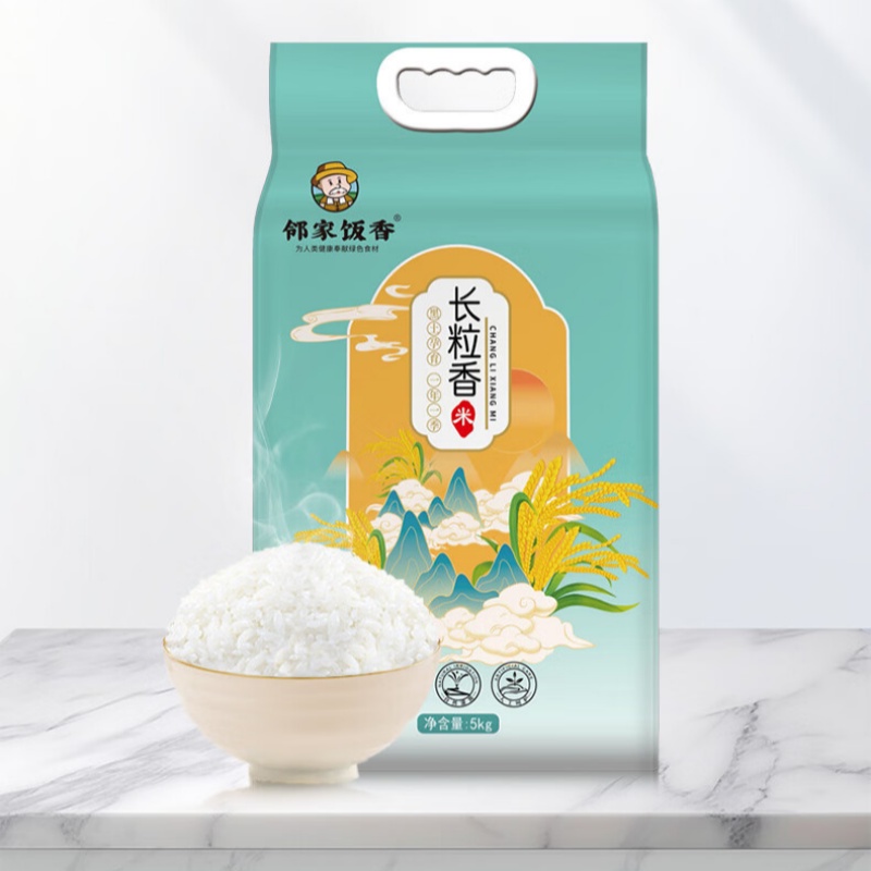 邻家饭香03东北大米 长粒香大米5kg/袋高清大图