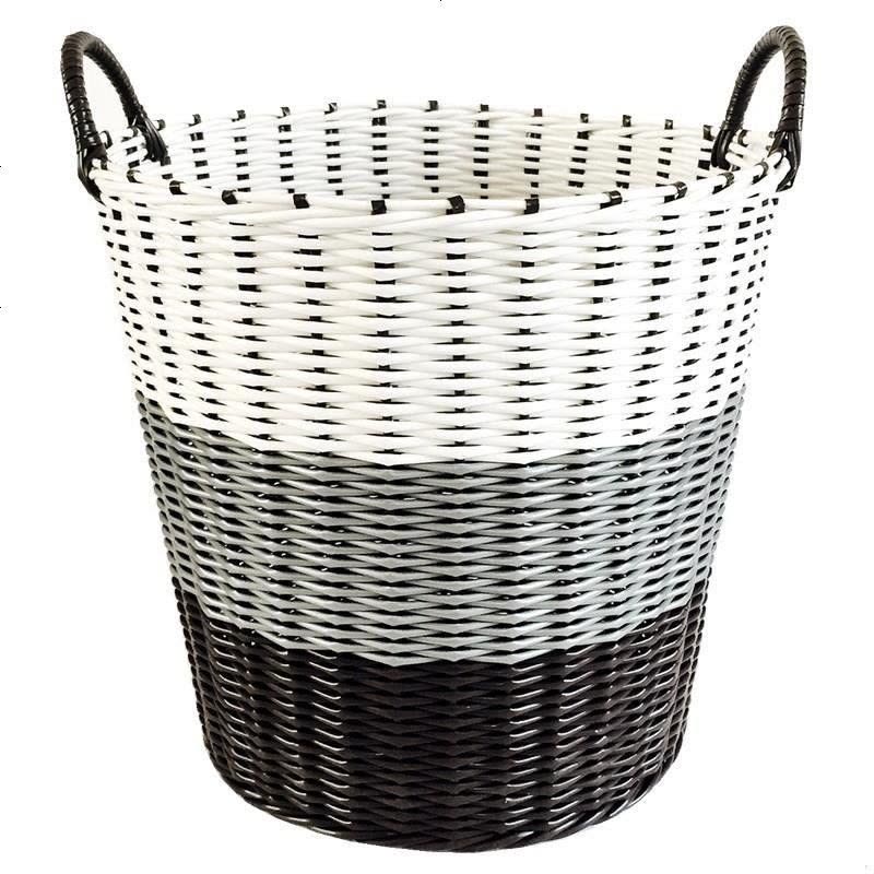 整理脏衣篮篓装置物篮栏搂箩脏衣桶篮丢脏衣筐大号匡放脏衣服收纳 35CM高L大号颜色随机图片