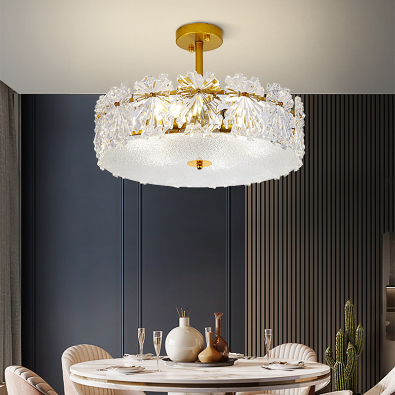 顾家照明2024年新款现代简约客厅大灯吊灯美式轻奢大气卧室水晶灯具