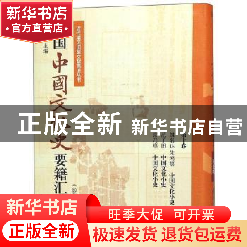 正版 民国中国文化史要籍汇刊:第十卷:姚名达 朱鸿禧 中国文化小
