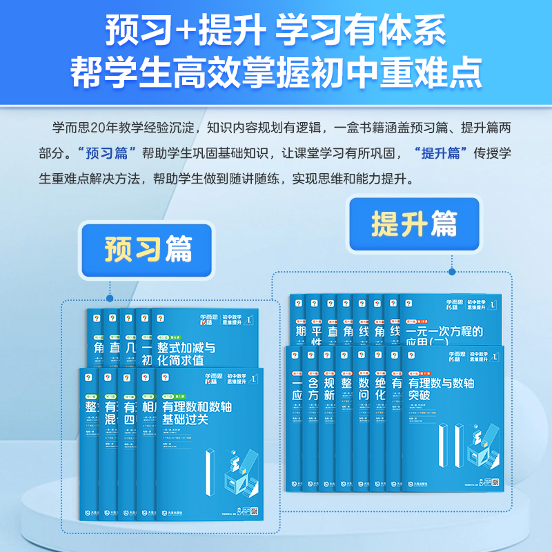 初中物理思维提升1级(八上) 初中通用 [正版]学而思学而思秘籍初中物理化学思维提升专项训练智能教辅视频精讲进阶科学学习