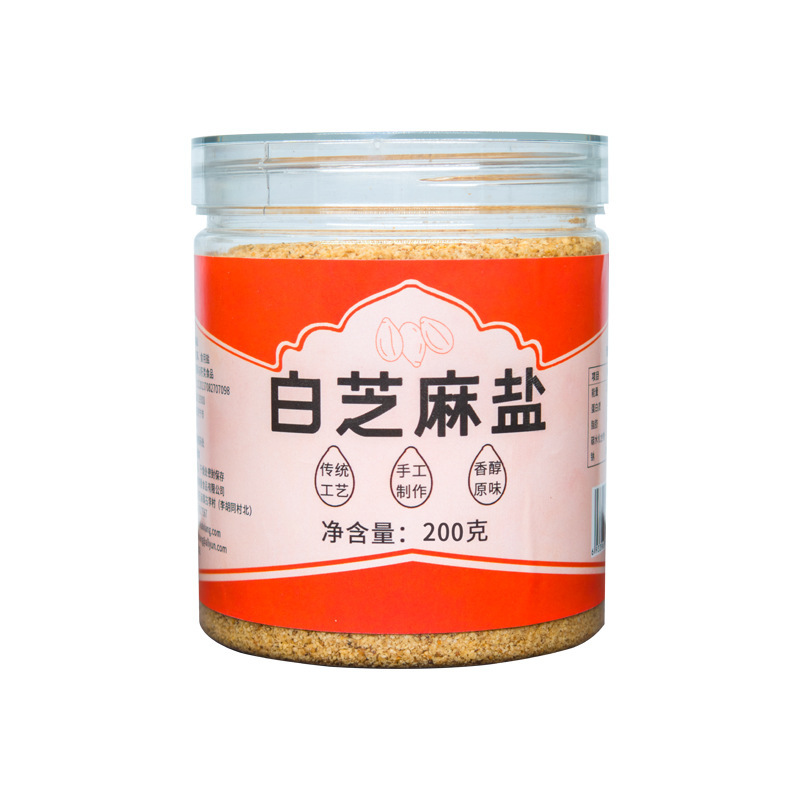 鹤来香 白芝麻盐瓶装200克即食咸味熟芝麻拌料调味蘸料纯芝麻 芝麻盐200克*2瓶