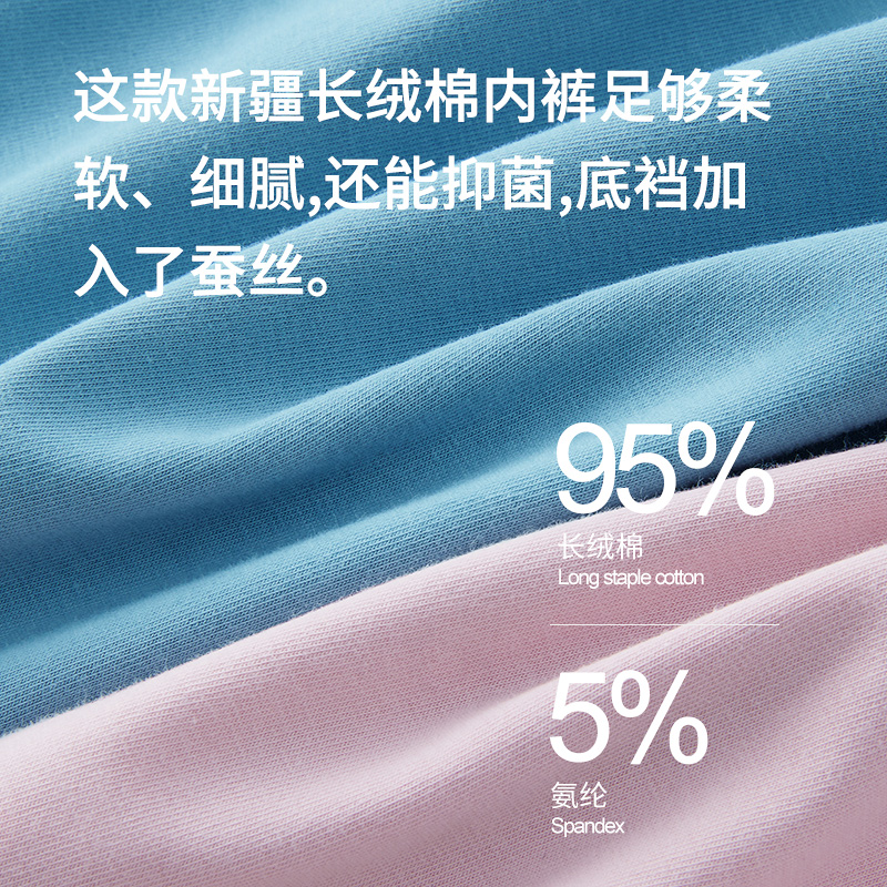 花花公子男士内裤男款纯棉四角短裤男式全棉抗菌青少年平角裤平角高清大图