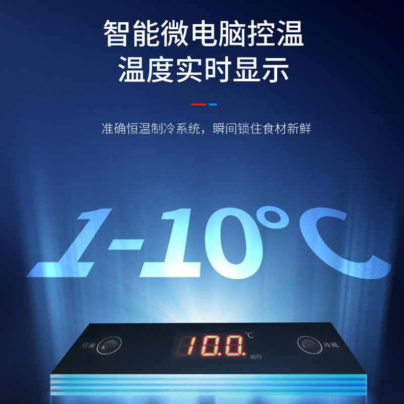 澳柯玛(AUCMA) 展示柜LSC-660D 632升商用双门冷藏展示柜立式商用保鲜柜饮料冰柜两双门蛋糕串串冰箱餐饮