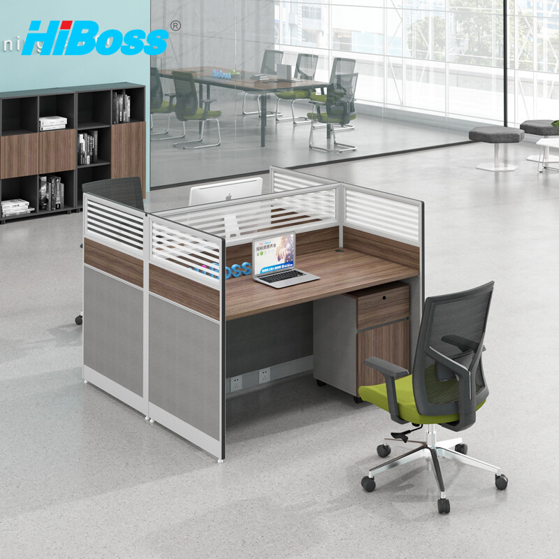 HiBoss JHKN53屏风工位职员桌员工桌办公桌工字型双人位146*123*110cm